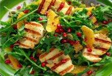 طريقة تحضير سلطة جبن الحلوم بالعسل للرجيم